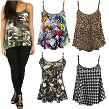 Ladies Cami Strappy Vest Top