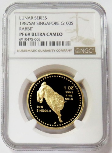 1987 gold singapore 100 - 1987,