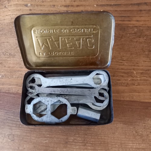 Vintage mafac tool kit tin - kit, in