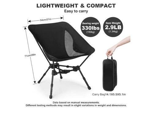 Portable folding camping chair - folding,