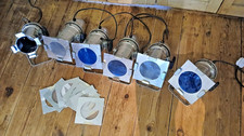 Six vintage metal stage - metal,