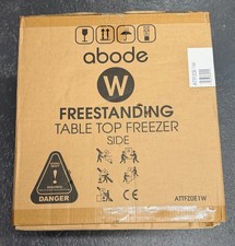 Abode Small Mini Freezer  Table Top White 31L with Removable Shelf ATTFZ0E1W