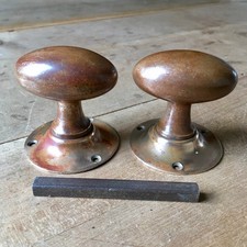 Pair Of Brass Antique Door