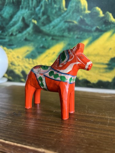 Vintage dala horse - horse,, 7cms