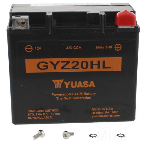 Yuasa battery gyz20hl wet - yuasa,