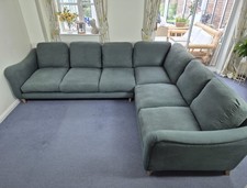 Loaf Bumpster Extra Large Corner Sofa in Green Clever Linen RRP £5095 *DELIVERY*