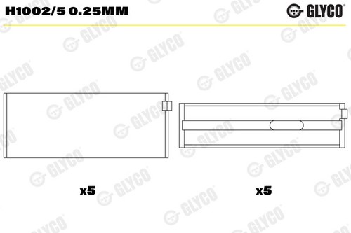 Glyco h1002 25mm - h1002/5, 0.25mm