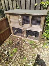 large rabbit hutch used