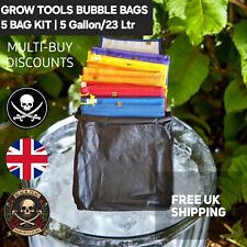 Grow Tools BUBBLE BAGS 3/5/8 Bag Kit Bubble Ice Hash Bags Hydroponics 5 Gallon