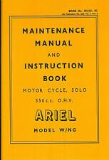 Ariel W NG WD 350 Manual and