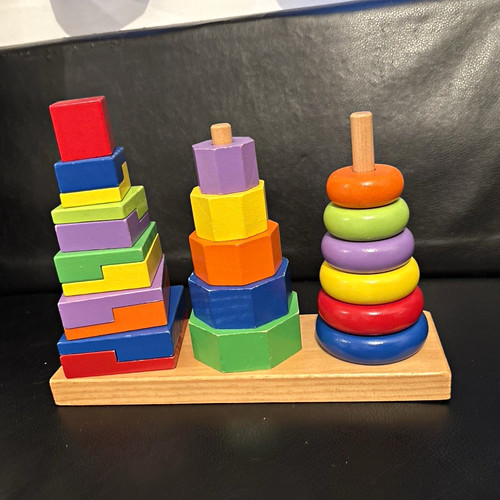 Wooden educational stacking - educational,