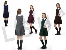 BIB PINAFORE PLEATED SCHOOL