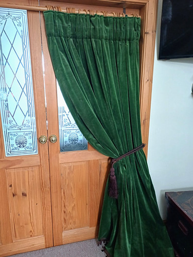 Bespoke velvet door curtain - curtain, &