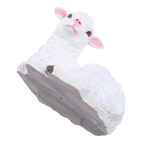 Handmade white resin - resin, goat
