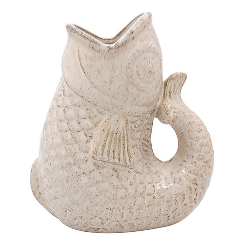 Ceramic fish gurgle jug - ceramic,