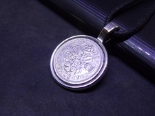 British Coin Pendant Necklace