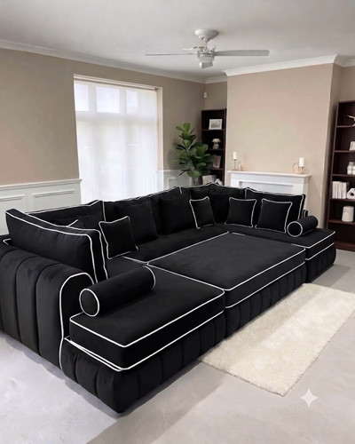 Lilly shape double chaise - lilly, u-shape