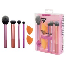 NEW Real Techniques Makeup Brushes Set Sponges Puff Blender Smooth Foundation UK