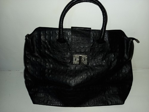 Black alligator skin - , handbag