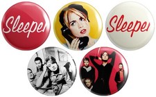 5 x Sleeper BUTTON PIN BADGES