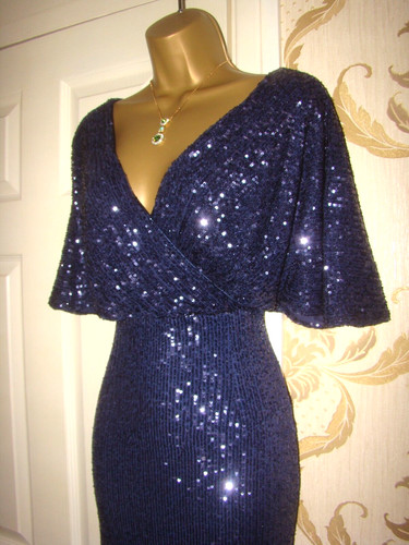 Quiz sequin size - sequin, navy