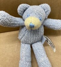 Baby Dior Knitted 4" Teddy Bear Rattle Soft Toy Comforter