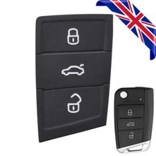 3 Button Replacement Pad For VW Golf For SEAT Ateca Leon Ibiza Remote Key Fob