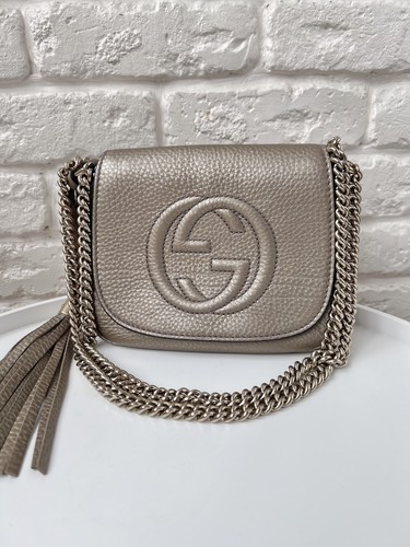 Gucci logo pale gold - gg,