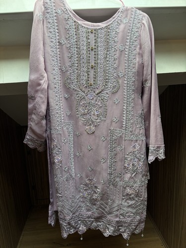 3pc lilac pastel embroidered - 3pc,