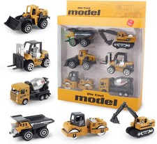 Coolplay Construction Vehicles Toy Set for Kids, Little Truck Cars Toy Roller B