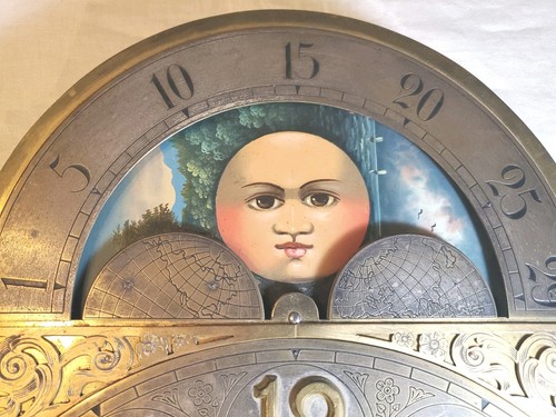 Antique brass grandfather - brass,