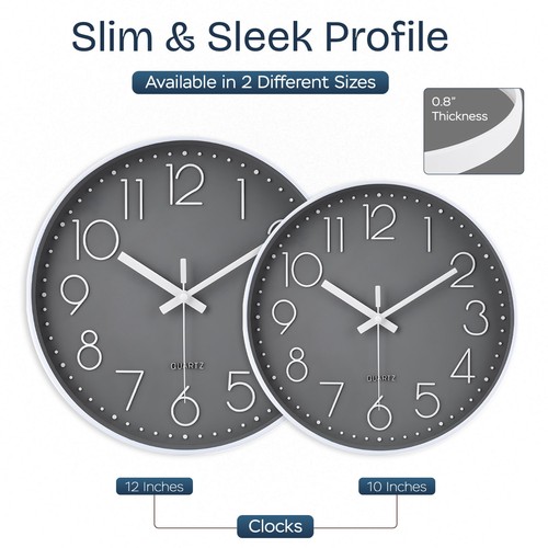 Classic round silent wall - silent,