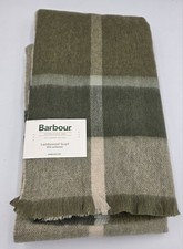 Barbour Lambswool Scarf Rosefield Tartan Scarf Ancient Loden Bnwt