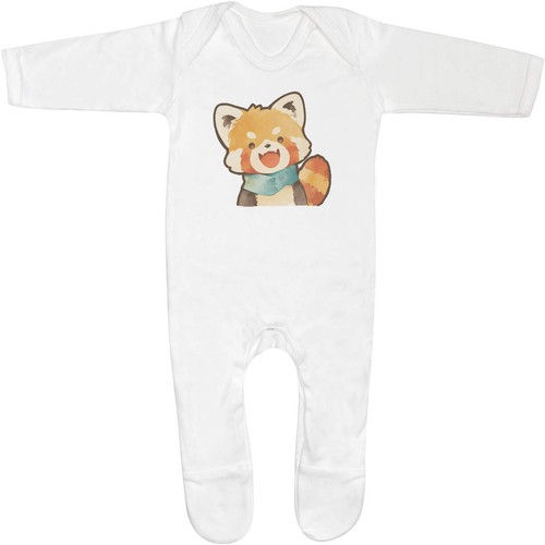 Red panda scarf baby - in, scarf'