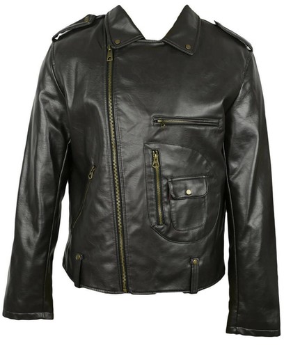 New zara mens faux leather - new,