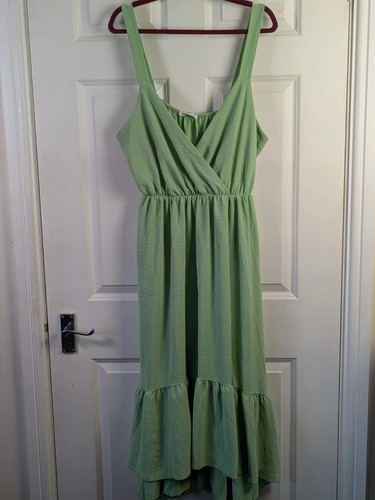 Green long dress - , new
