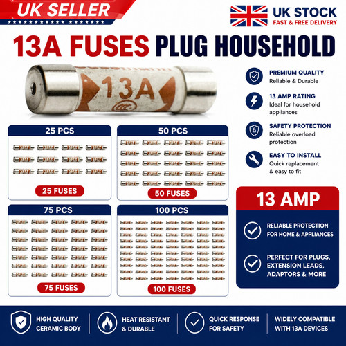 13a plug top fuses - 13a, ceramic