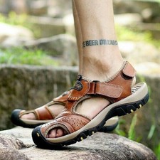 Mens Summer Leather Walking