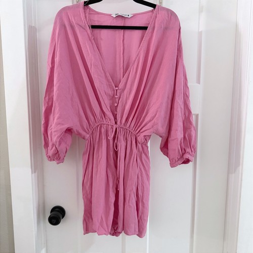 Zara pink linen - blend, slouchy