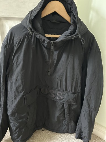 Hugo boss black zip - black, coat