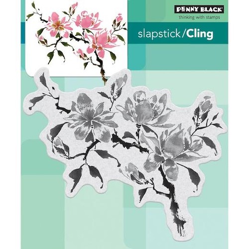 Penny black cling rubber stamp - rubber,