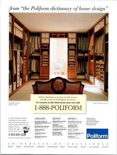 Poliform magazine vintage - poliform, ad