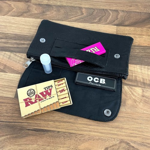 Rolling tobacco pouch - , made