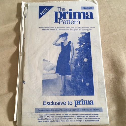 Prima sewing pattern - prima, party