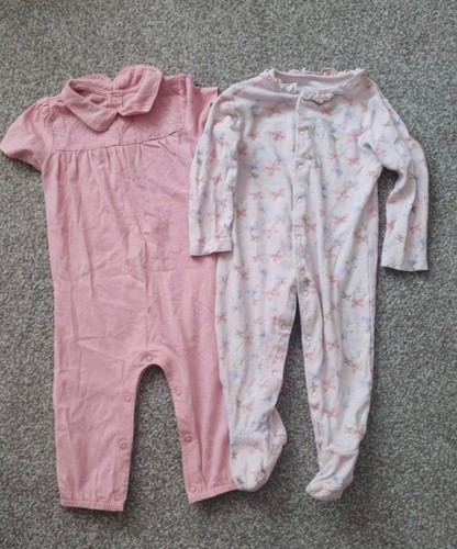 Baby girls sleepsuits - girls, 9-12