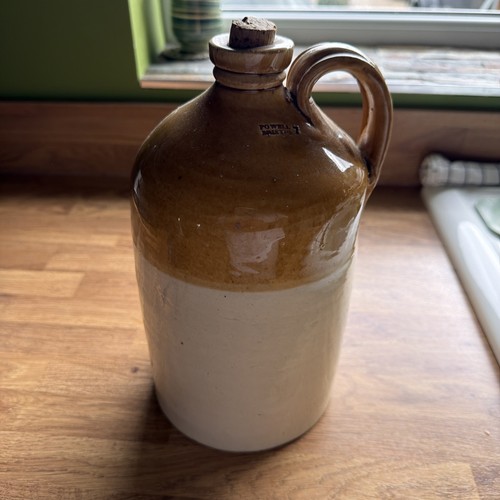 Antique stoneware flagon two - antique,