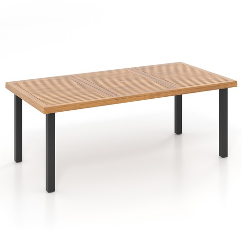 200 100cm patio dining table - x,