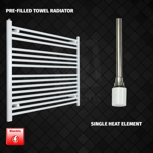 White electric heated towel - white,