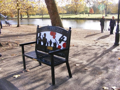 Photo 6x4 lest forget - 6x4, bench