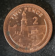 [0708] Gibraltar 2 Pence Coin